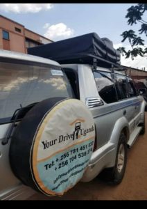 Car hire Kampala with camping gear